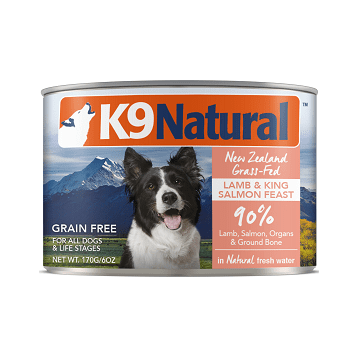Dog Can - Lamb & King Salmon K9 Natural Dog Food.