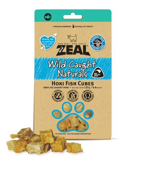 100% Natural Pet Treats - Hoki Fish Cubes - 125 g ZEAL Dog Treats.