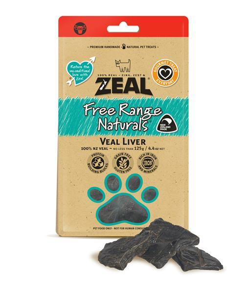 100% Natural Pet Treats - Veal Liver - 125 g ZEAL Dog Treats.