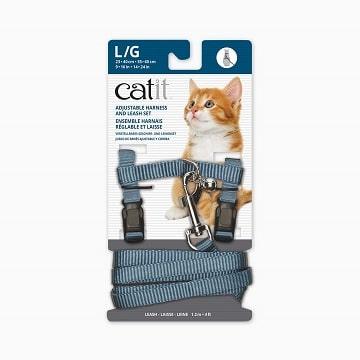 Adjustable Cat Harness & Leash Set - J & J Pet Club