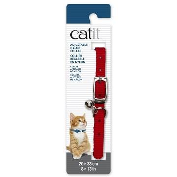 Adjustable Nylon Cat Collar, 20-33 cm (8-13 in) - J & J Pet Club - Catit