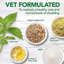 Adult Dog Supplements, Healthy Coat Shed + Itch Tablets, 50 Tabs - J & J Pet Club - Vet's Best