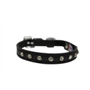 Athens Cat Collar with Rhinestones - Midnight Black - J & J Pet Club - Angel Pet Supplies