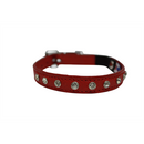 Athens Cat Collar with Rhinestones - Valentine Red - J & J Pet Club - Angel Pet Supplies