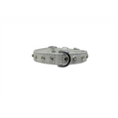 Athens Dog Collar with Rhinestones - Ivory White - J & J Pet Club - Angel Pet Supplies