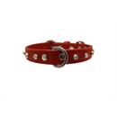 Athens Dog Collar with Rhinestones - Valentine Red - J & J Pet Club - Angel Pet Supplies