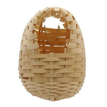 Bamboo Bird Nest for Finches - Large - 14 cm x 11 cm x 16 cm (5.5in x 4.3in x 6.25in) - J & J Pet Club - Living World