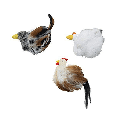 Birds Of A Feather Catnip Cat Toy - 6" - J & J Pet Club - Spot