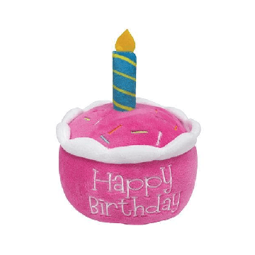 Birthday Cake Plush Toys - 6" - J & J Pet Club - Foufou Brands