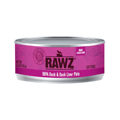 Canned Cat Food - 96% Duck & Duck Liver Pâté - J & J Pet Club - Rawz