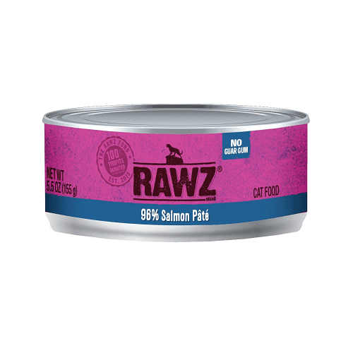 Canned Cat Food - 96% Salmon Pâté - J & J Pet Club - Rawz