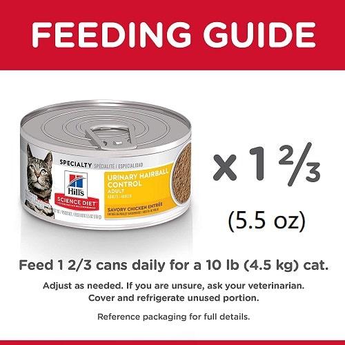 Canned Cat Food Adult Urinary Hairball Control Savory