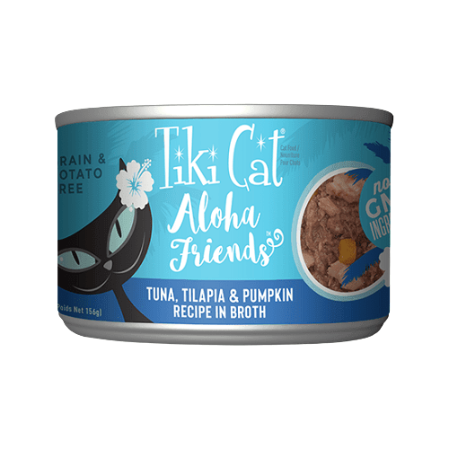 Canned Cat Food - ALOHA FRIENDS - Tuna, Tilapia & Pumpkin - J & J Pet Club