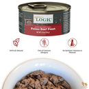 Canned Cat Food - Beef Feast - 5.5 oz - J & J Pet Club - Nature's Logic