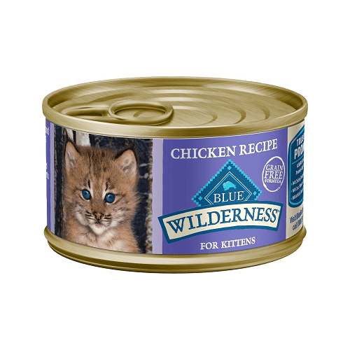 Canned Cat Food - BLUE Wilderness - Kitten - Chicken - 3 oz - J & J Pet Club - Blue Buffalo