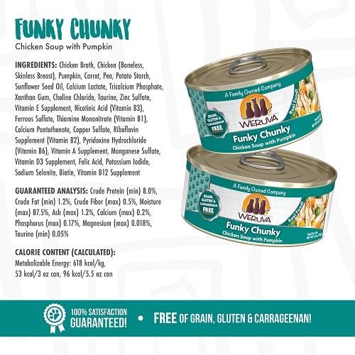 Canned Cat Food - Classic - Funky Chunky - Chicken Soup with Pumpkin - J & J Pet Club