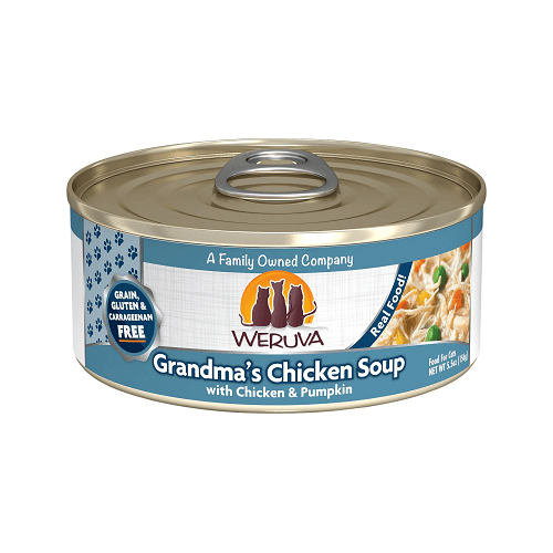 Canned Cat Food - Classic - Grandma’s Chicken Soup - with Chicken & Pumpkin - J & J Pet Club - Weruva