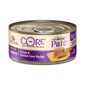Canned Cat Food - CORE - Classic Pâté - KITTEN Turkey & Chicken Liver Recipe - 5.5 oz - J & J Pet Club