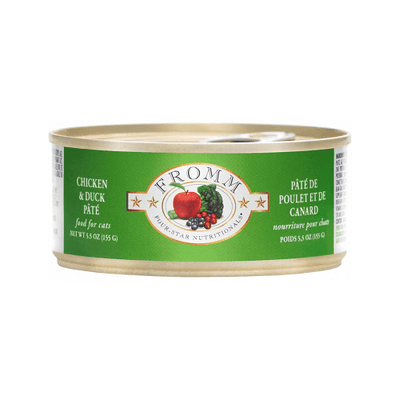 Canned Cat Food - FOUR STAR - Chicken & Duck Pâté - 5.5 oz - J & J Pet Club - Fromm