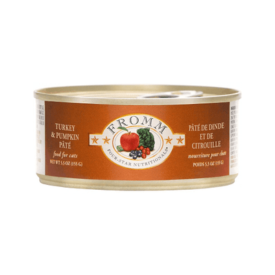 Canned Cat Food - FOUR STAR - Turkey & Pumpkin Pâté - 5.5 oz - J & J Pet Club - Fromm