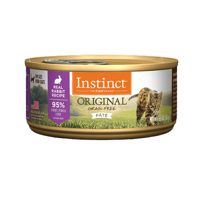 Canned Cat Food - ORIGINAL - Real Rabbit Recipe - J & J Pet Club - Instinct