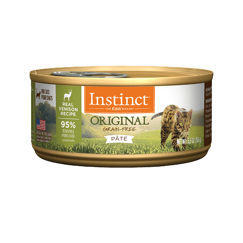 Canned Cat Food - ORIGINAL - Real Venison Recipe - J & J Pet Club - Instinct