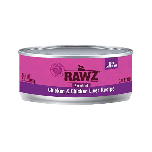 Canned Cat Food - Shredded Chicken & Chicken Liver - J & J Pet Club - Rawz