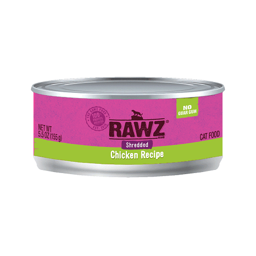 Canned Cat Food - Shredded Chicken - J & J Pet Club - Rawz