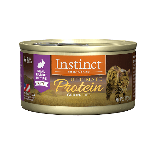 Canned Cat Food - ULTIMATE PROTEIN - Real Rabbit Recipe - 3 oz - J & J Pet Club - Instinct