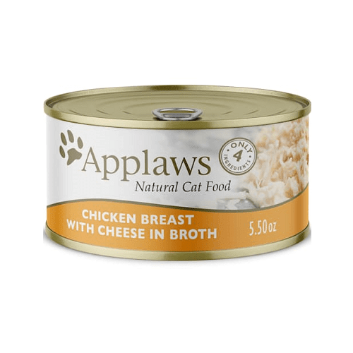 Canned Cat Treat - Chicken Breast with Cheese in Broth - J & J Pet Club - Applaws