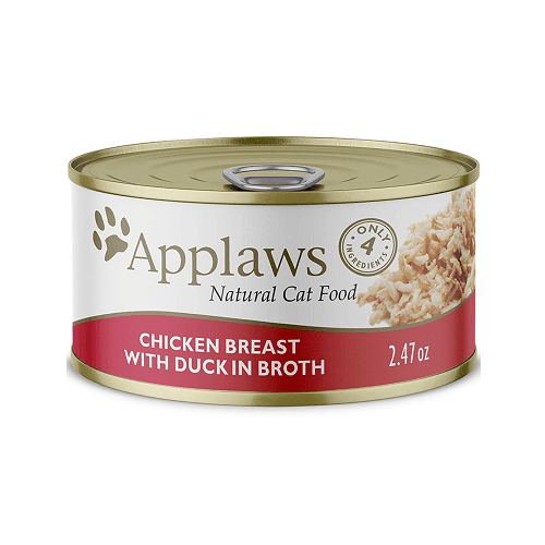 Canned Cat Treat - Chicken Breast with Duck in Broth - 2.47 oz - J & J Pet Club - Applaws
