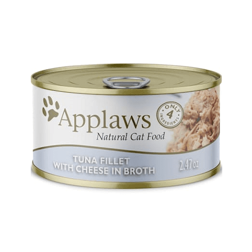 Canned Cat Treat - Tuna Fillet with Cheese in Broth - J & J Pet Club - Applaws