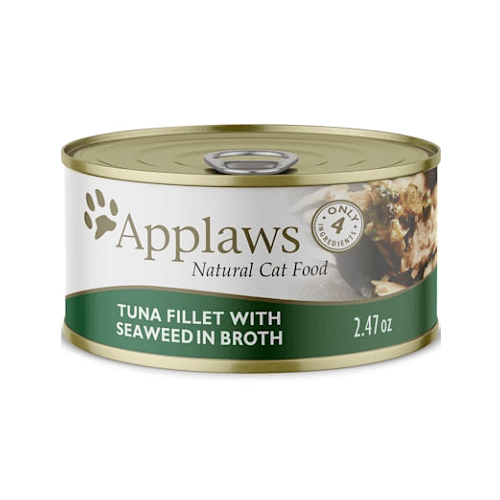 Canned Cat Treat - Tuna Fillet with Seaweed in Broth - J & J Pet Club - Applaws