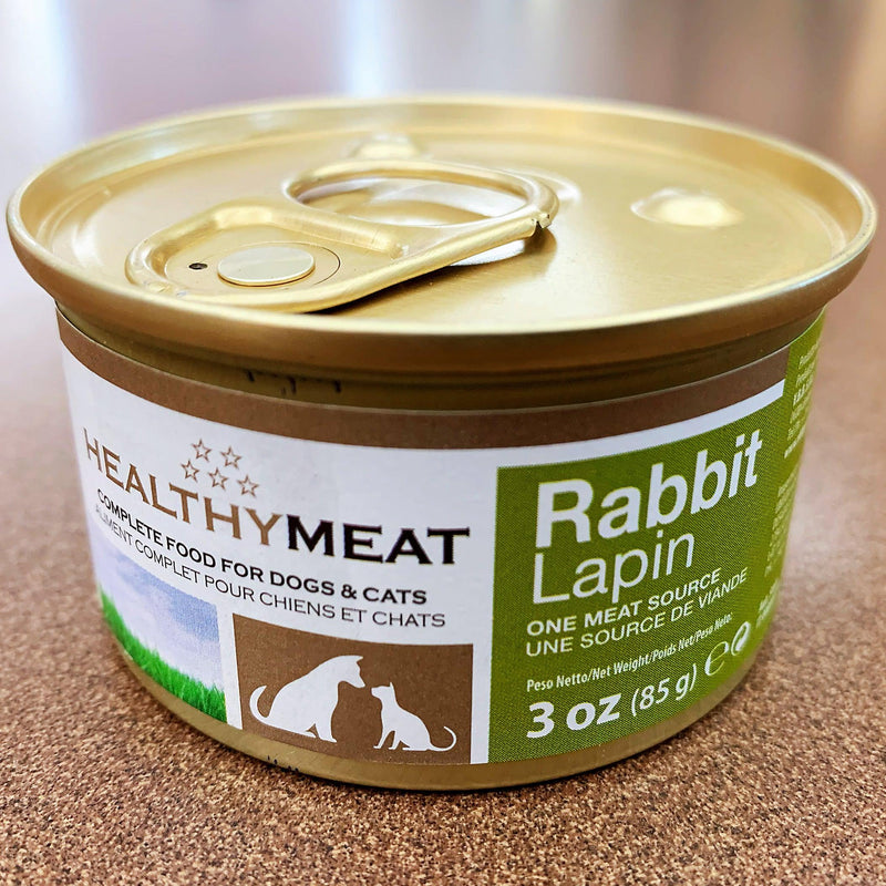 Canned Dog & Cat Food - Healthy Meat - Rabbit - 3 oz - J & J Pet Club - V.B.B