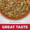 Canned Dog Food - Adult - Sensitive Stomach & Skin - Tender Turkey & Rice Stew - 12.5 oz - J & J Pet Club - Hill's Science Diet