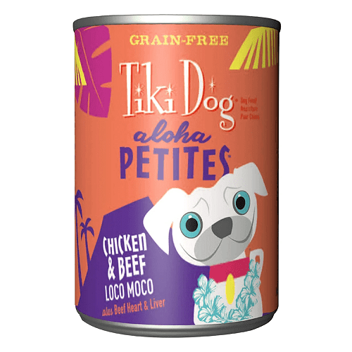 Canned Dog Food - ALOHA PETITES WET- Chicken & Beef Loco Moco - J & J Pet Club - Tiki Dog