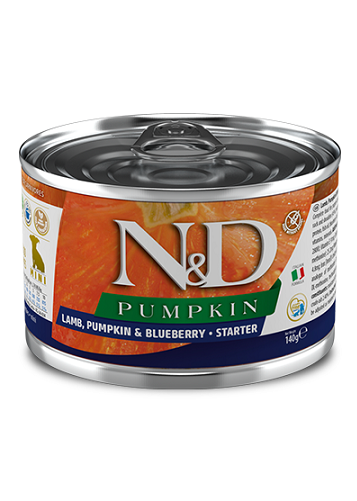 Canned Dog Food - N & D - PUMPKIN - Lamb, Pumpkin & Blueberry Starter - 4.9 oz* - J & J Pet Club - Farmina