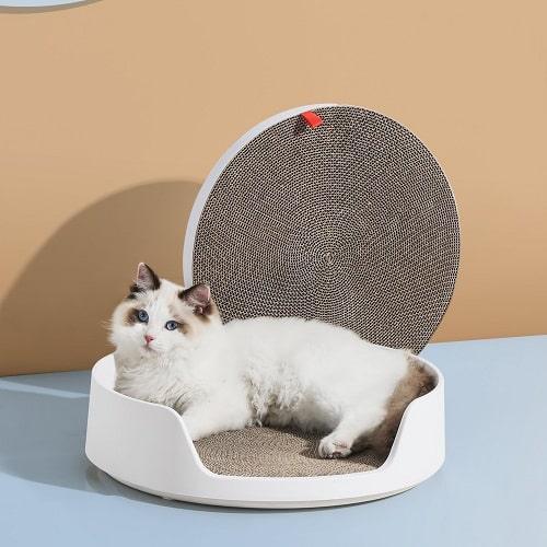 Cat Castle Little Box Set (Litter Box + Scratch Basin + Scratcher + Scoop) - J & J Pet Club - Mayitwill