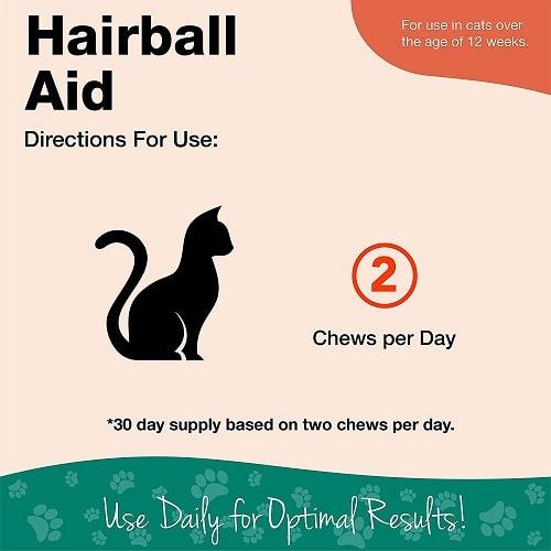 Cat Digestive Supplement - Hairball Aid Soft Chews (Plus Pumpkin) - 60 ct cup - J & J Pet Club - Naturvet