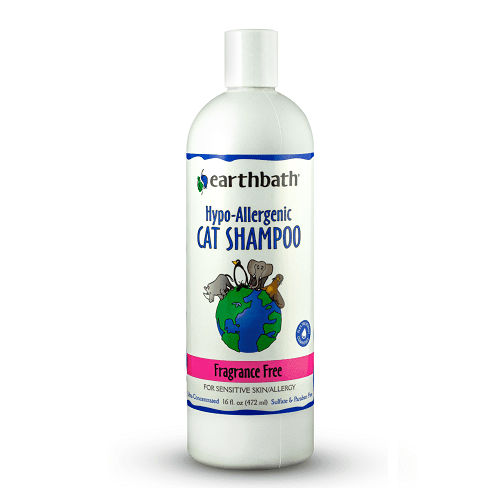 Cat Shampoo, Hypo-Allergenic (Fragrance Free), 16 fl oz - J & J Pet Club - Earthbath