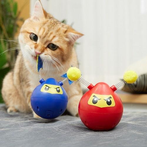 Cat Toy - Automatic Cat Teaser - Mr. Ninja - J & J Pet Club - FOFOS