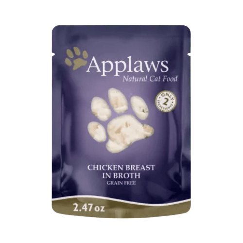 Cat Treat Pouch - Chicken Breast in Broth - 2.47 oz - J & J Pet Club - Applaws