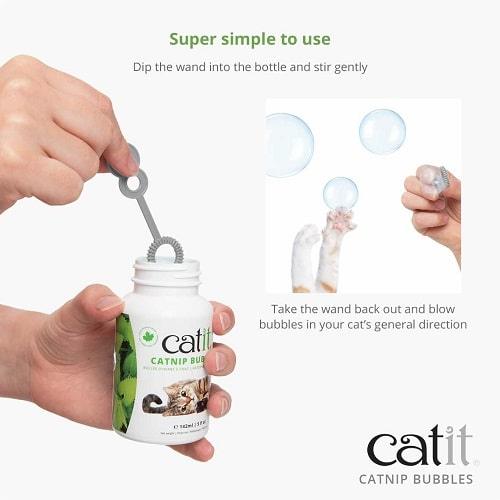 Catnip Bubbles - 142 ml (5 oz) jar - J & J Pet Club - Catit