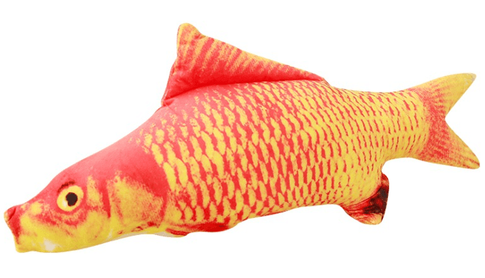 Catnip Toy Refillable Fish Kicker - Red Carp - J & J Pet Club - Other