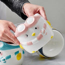 Ceramic Pet Bowl - Penguin Series - Pilot - J & J Pet Club - HOCC