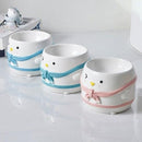 Ceramic Pet Bowl - Penguin Series - Skiing - J & J Pet Club - HOCC
