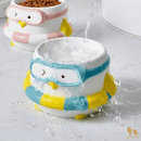 Ceramic Pet Bowl - Penguin Series - Swimmer - J & J Pet Club - HOCC