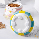 Ceramic Pet Bowl - Penguin Series - Swimmer - J & J Pet Club - HOCC