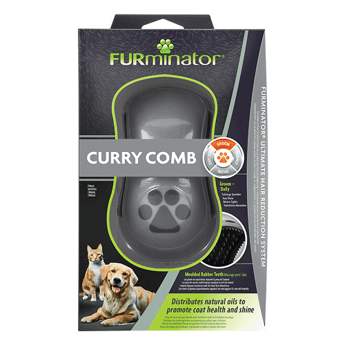 Curry Comb with Rubber Teeth - J & J Pet Club - Furminator