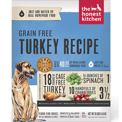 Dehydrated Dog Food - Grain Free Turkey - J & J Pet Club - The Honest Kitchen